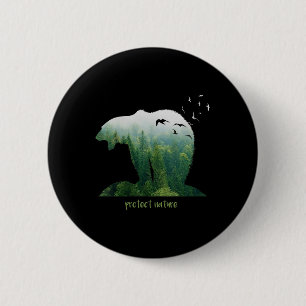 Womens Nature Protection Environmental Protection 2 Inch Round Button