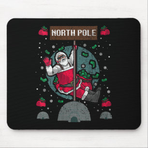 Womens Naughty Ugly Christmas Sweater Mouse Pad