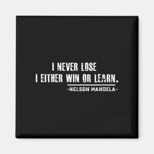 Womens Nelson Mandela's Motivational Quote V-neck  Magnet