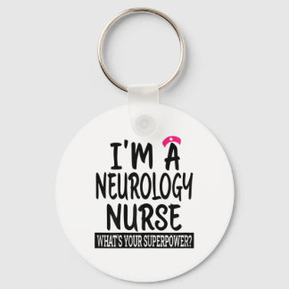 Womens Neurology Nurse Funny Nursing School And Me Keychain