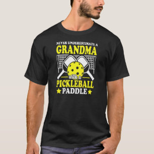 Womens Never Underestimate A Grandma With Pickleba T-Shirt