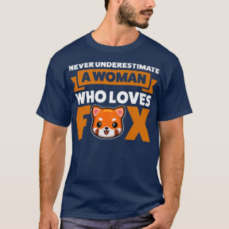 Womens Never woman who loves fo Animal T-Shirt