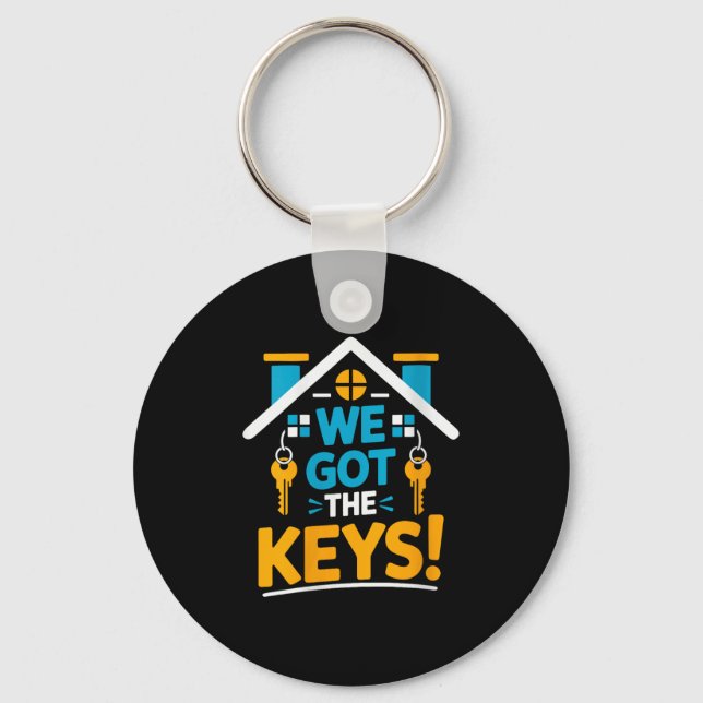 Womens New Homeowner Housewarming Party Matching W Keychain (Front)