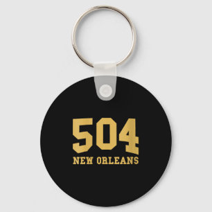 Womens New Orleans Area Code 504 - Hometown Pride  Keychain