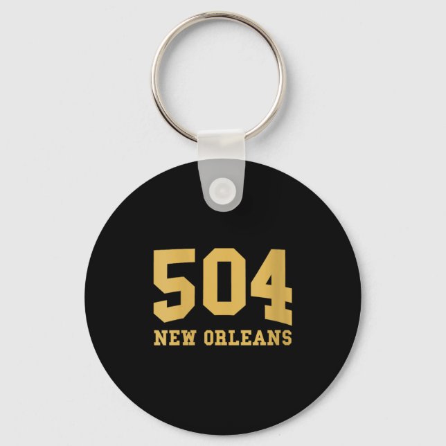 Womens New Orleans Area Code 504 - Hometown Pride  Keychain (Front)