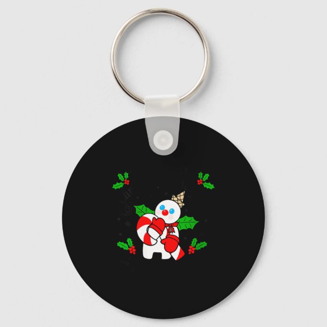 Womens New Orleans Mr Bingle Christmas Tradition S Keychain (Front)