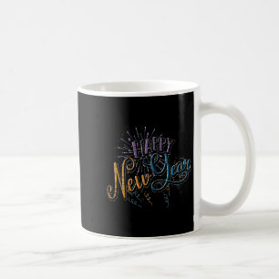 Womens New Years Eve Celebration Confetti Firework Coffee Mug