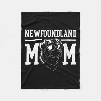 Womens Newfoundland Dog Mom Mama Gift Fleece Blanket