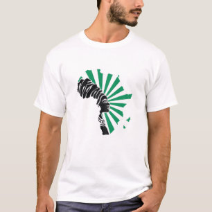 Womens Nigeria Nigerian Flag Africa Map Ethnic Her T-Shirt