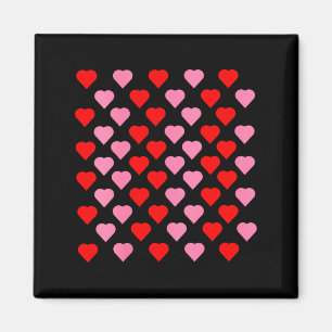 Women's Nk And Red Hearts Lovers Funny Valentine’s Magnet
