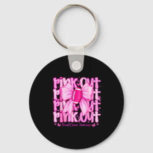 Womens Nk Out Football Tackle Breast Cancer Awaren Keychain