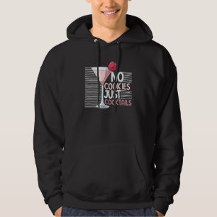 Women's No Cookies Just Cocktails Beach Christmas Hoodie