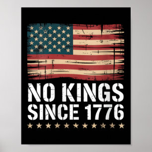 Womens No Kings In America Since 1776 4th Of July  Poster
