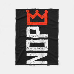 Womens No Kings Protest Sign Vertical Nope V-neck  Fleece Blanket