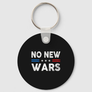 Womens No New Wars Vintage Us Flag Men Women V-nec Keychain