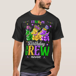 Womens Nola Birthday Crew 2025 New Orleans Mardi G T-Shirt