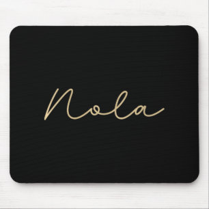 Womens Nola Cute New Orleans Womens Girls V-neck Mouse Pad