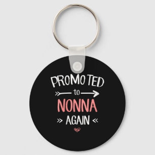 Womens Nonna New Promoted To Nonna Again V-neck Keychain