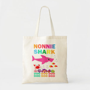 Womens Nonnie Shark Shirt Matching Family Mother's Tote Bag