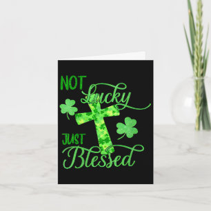 Women's not lucky just blessed st patrick's day card