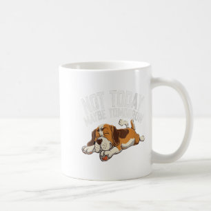Womens Not Today Maybe Tomorrow Funny Lazy Dog Sle Coffee Mug