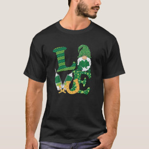 Womens Nurse Love Syringe Nurse Life Gnomy St Patr T-Shirt