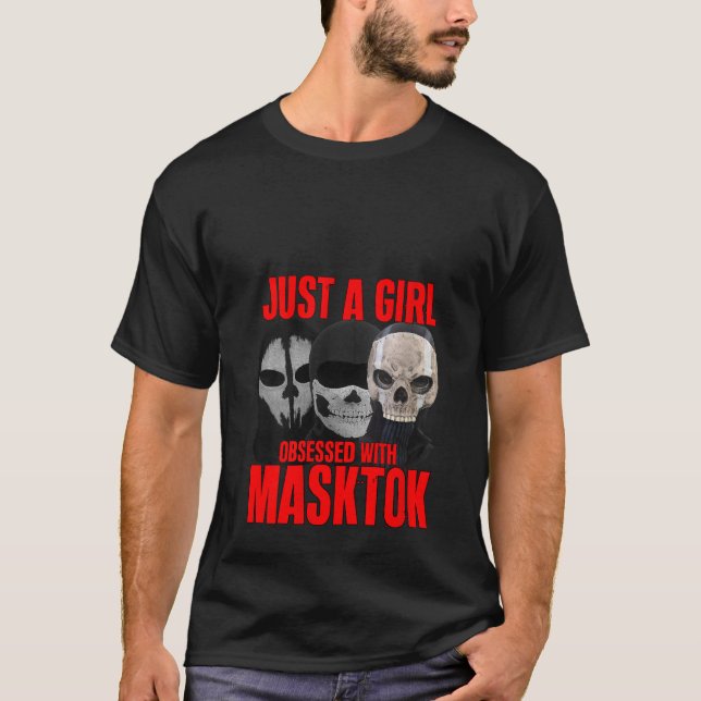 Womens Obsessed with masktok booktok reading books T-Shirt (Front)