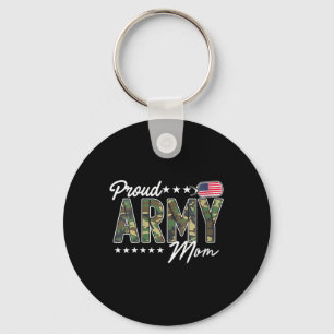 Womens Ocp Proud Army Mom For Mothers Of Soldiers  Keychain