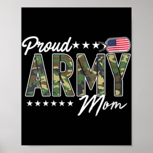 Womens Ocp Proud Army Mom For Mothers Of Soldiers Poster