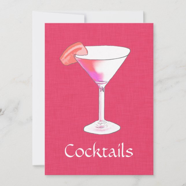Women's Office Cocktail Party Invitation (Front)