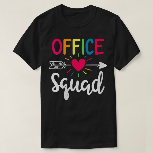 Womens Office Squad School Secretary Administrativ T-Shirt (Design Front)