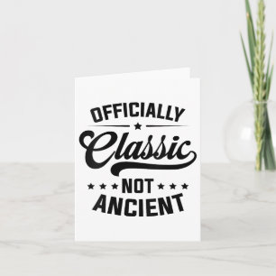 Womens Officially Clic, Not Ancient V-neck Card