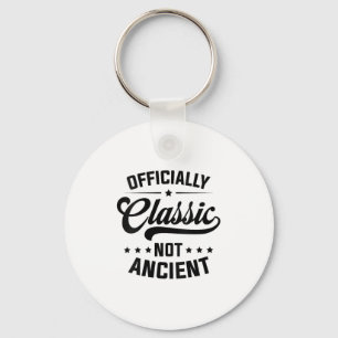 Womens Officially Clic, Not Ancient V-neck Keychain