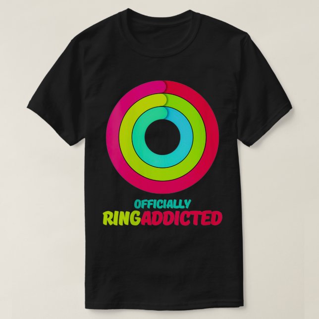 Womens Officially Ring Addicted Apple Watch Fitnes T-Shirt