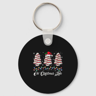 Womens Oh Christmas Tree Cakes Debbie Becky Jen Ca Keychain