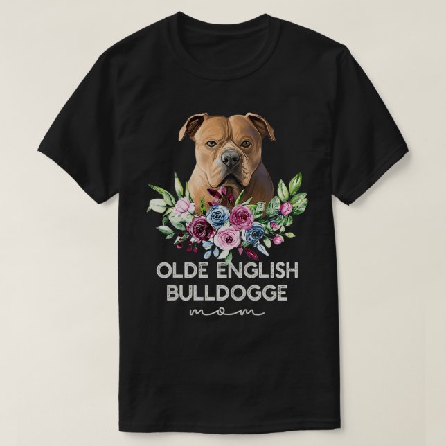 Womens Olde English Bulldogge  Gifts Dog Mom Premi T-Shirt (Design Front)