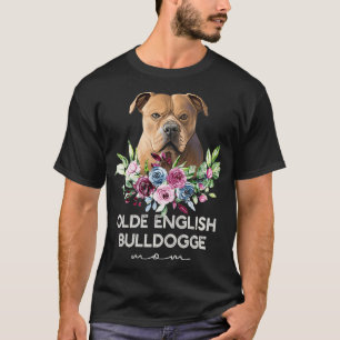Womens Olde English Bulldogge Gifts Dog Mom Premi T-Shirt