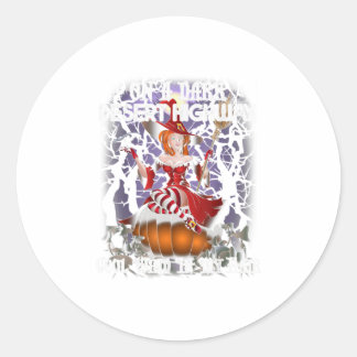 Womens On A Dark Desert HighwayCool Wind In Classic Round Sticker