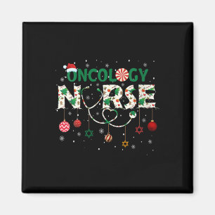 Womens Oncology Nurse Christmas Santa's Favourite Magnet