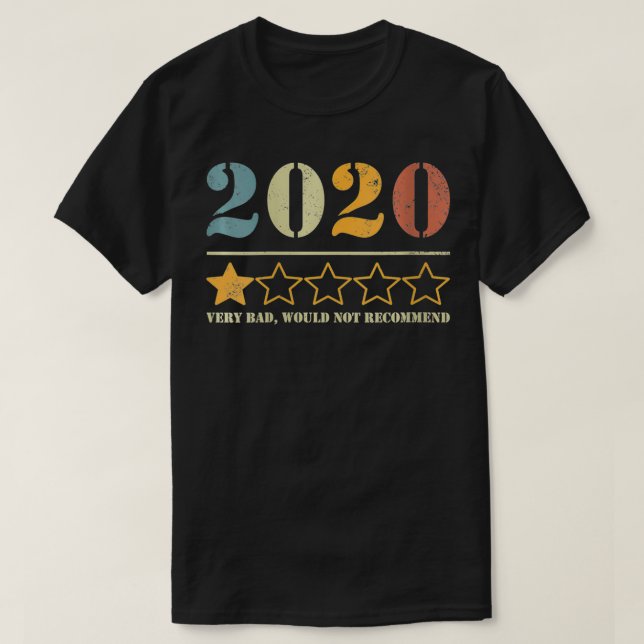 Womens One 2020 very bad would not recommend VNeck T-Shirt (Design Front)