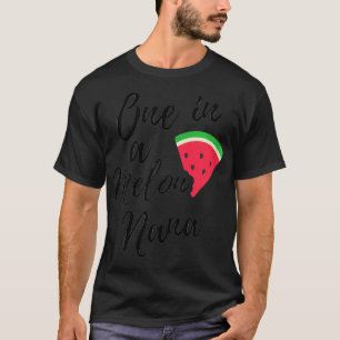 Womens One In A Melon Nana Funny Watermelon Design T-Shirt