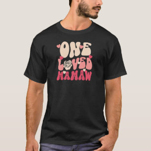 Womens One Loved Mamaw Matching Family Valentine T-Shirt