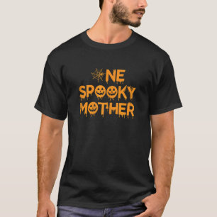 Womens One Spooky Mother Group Matching Halloween  T-Shirt