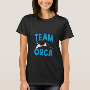 Womens Orcas Orca Team Orca Whales V Neck T-Shirt