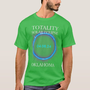 Womens otal Solar Eclipse 2024 Oklahoma 04  T-Shirt