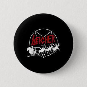 Womens Oversized Ugly Christmas Sweater Vintage He 2 Inch Round Button