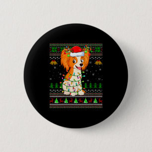 Womens Pallon Dog Ugly Christmas Sweaters Holiday 2 Inch Round Button