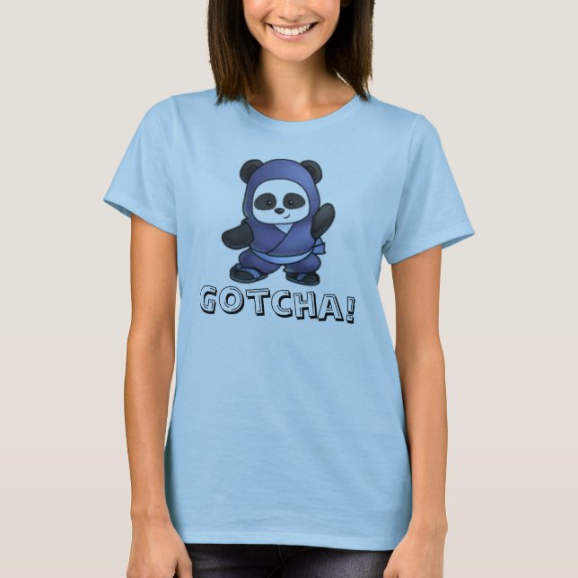 Womens Panda Gotcha! Shirt (Front)
