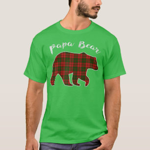 Womens papa Bear Christmas Pajama Plaid Buffalo Fa T-Shirt