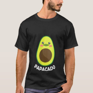 Womens Papacado Pregnancy Avocado Papa T-Shirt